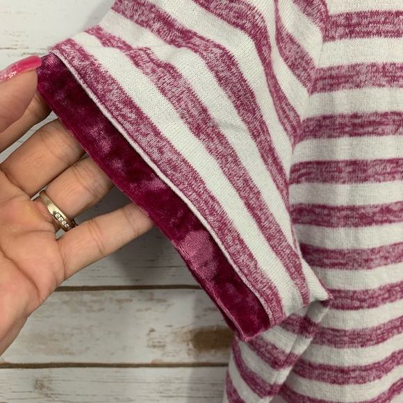 GAP Softspun Maroon & White Stripe Velvet … - Picture 4 of 7